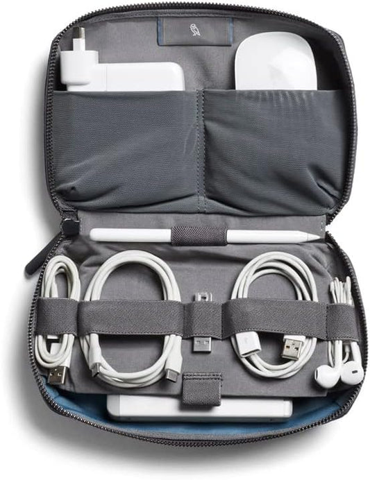 Bellroy Tech Kit (Tech Accessories Organizer Pouch, Zipper Closure Design, Stores Power Bank, Phone Charger, Cables & More, Internal)