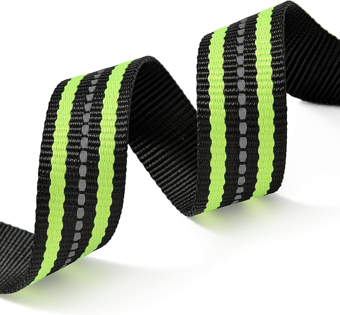 Mile High Life Reflective Dog Collar | Nylon Pet Collars wiith Buckle | Light Weight Puppy Collars | Lime Green Dog Collars for Small Dogs (Lime Green, X-S)