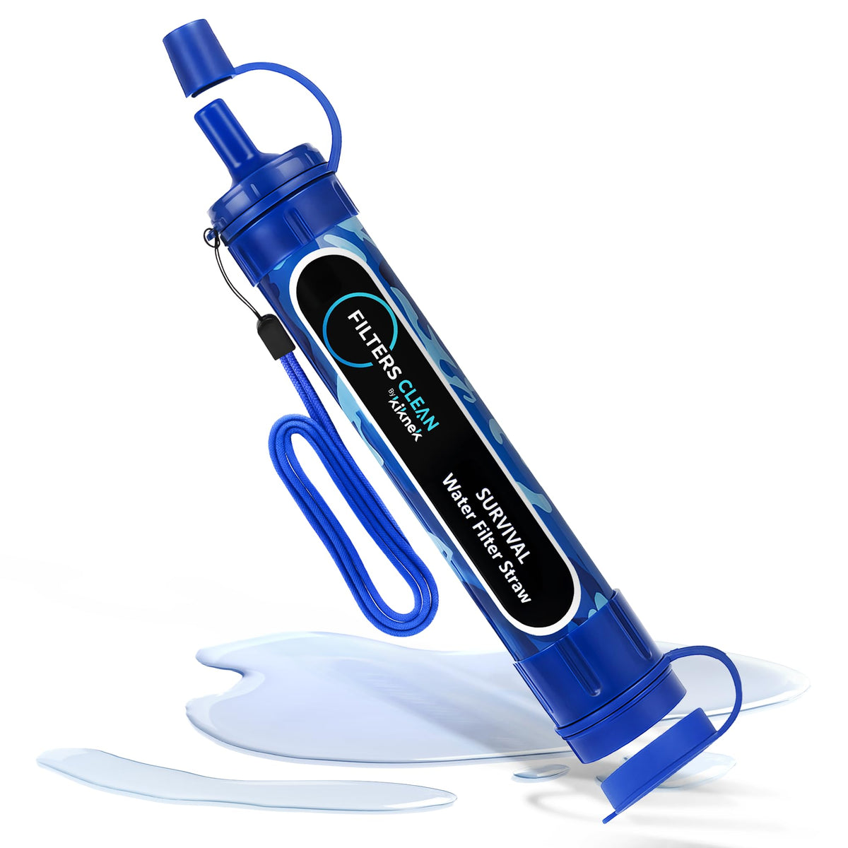 Filters-Clean Survival Water Filter Straw – 0.1 Micron Portable Personal Water Filter, 4,000L (1,056 Gallon) Capacity – Removes 99.9999% Bacteria & Protozoa – Hiking, Camping & Emergency - 2 Pack