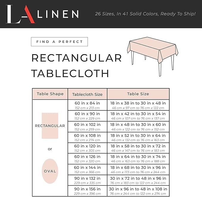 LA Linen Polyester Poplin Washable Rectangular Tablecloth, Stain and Wrinkle Resistant Table Cover 60x120, Fabric Table Cloth for Dinning, Kitchen, Party, Holiday 60 by 120-Inch, Yellow Dark