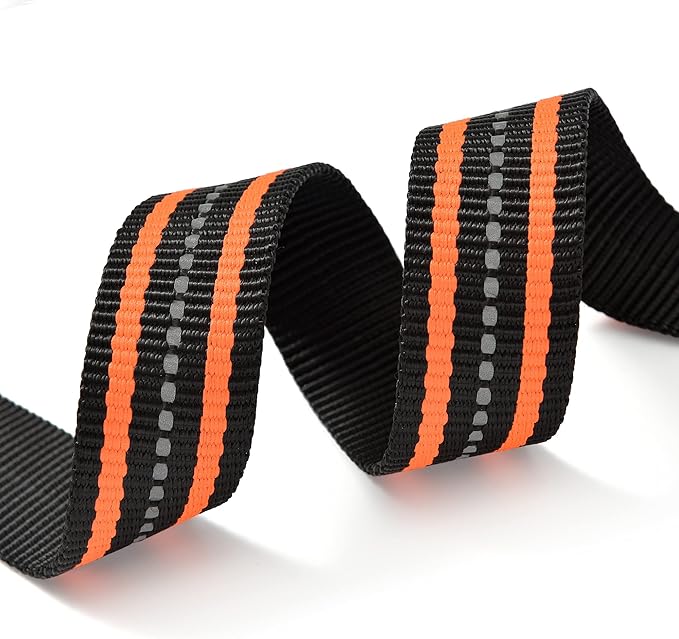 Mile High Life Reflective Dog Collar | Nylon Pet Collars wiith Buckle | Light Weight Puppy Collars | Orange Dog Collars for Small Dogs (Orange, S)