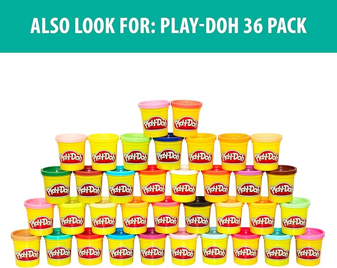 Play-Doh Play 'n Store Table Toy, 25+ Accessories, 8 Cans of Assort. Colors, Back to School Classroom Supplies, Kids Arts & Crafts, Preschool Toys, Ages 3+ (Amazon Exclusive)