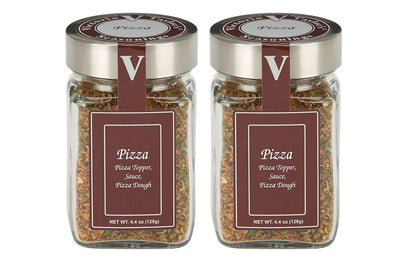 Italian Pizza Seasoning Blend – Garlic, Oregano & Chipotle Herb Mix for Pizza, Pasta & Sauces (4.51 oz, Pack of 2)