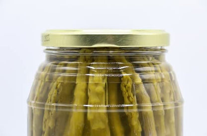 Ely Farms | Pickled Asparagus | Gourmet Crunchy Spears | Family Recipe | Zesty Dill and Garlic Flavor | Delicious Appetizer or Bloody Mary Garnish | Made in Nebraska USA | 32 oz Jar | 1-Pack