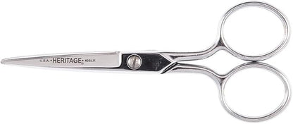Klein Tools G405LR Scissors, Embroidery Scissor with Large Ring, Great for Sewing, Fabric, Electronics, More, 5-Inch
