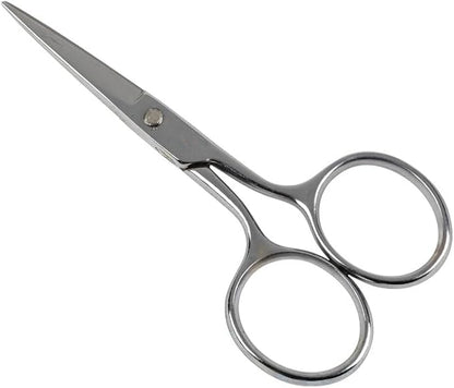 Klein Tools G404LR Scissors, Made in USA, Embroidery Scissor with Large Ring, Great for Sewing, Fabric, Electronics, More, 4-Inch