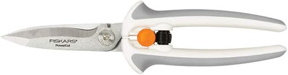 Fiskars Crafts Easy Action PowerCut Snips, 8, White/Gray