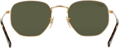 Ray-Ban unisex-adult Rb3548n Hexagonal Flat Lens Hexagonal Sunglasses