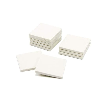 hand2mind White Streak Plates, Geology Tools, Streak Plates for Minerals, Mineral Test Kit for Geology, Lab Equipment, Science Supplies, School Lab Supplies, Teacher Supplies (Pack of 10)