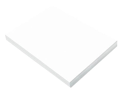 Prang (Formerly SunWorks) Construction Paper, Bright White, 9" x 12", 100 Sheets