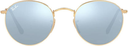 Ray-Ban Unisex Rb3447n Round Flat Lens Round Sunglasses