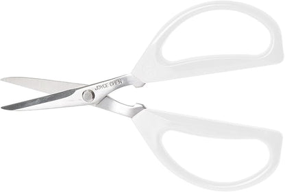 Joyce Chen Original Unlimited Kitchen Scissors All Purpose Dishwasher Safe Kitchen Shears With Comfortable Handles, White