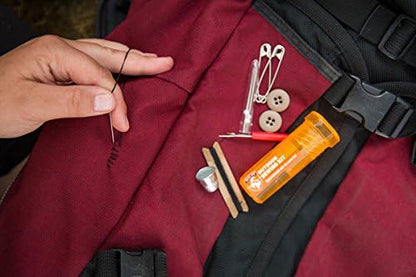 GEAR AID Sewing Kit with Heavy-Duty Needles and Thread for Outdoor Gear Repairs, 19-Piece