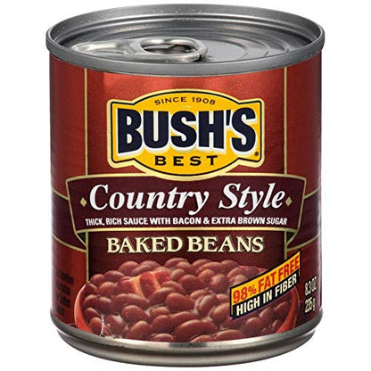 Bush's Best 3 Original Baked Beans, 3 Country Style Baked Beans, 8.3 Oz Variety Pack, 1 CT