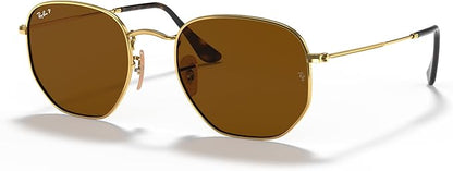 Ray-Ban unisex-adult Rb3548n Hexagonal Flat Lens Hexagonal Sunglasses