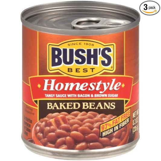 Bush's Best Homestyle Baked Beans, 8.30 Ounce (Pack of 3)