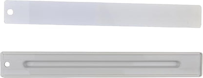 Westcott 17355 12-Inch Ruler Set with Pencil Storage, Innovative Design for Easy Measuring and Organization at School or Office, 2-Piece Set