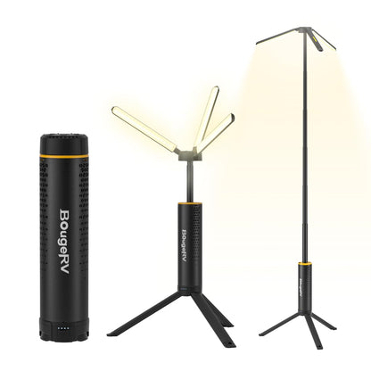 BougeRV Rechargeable Camping Lantern | 15,600mAh, Black