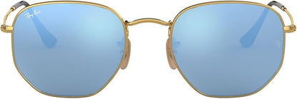 Ray-Ban unisex-adult Rb3548n Hexagonal Flat Lens Hexagonal Sunglasses