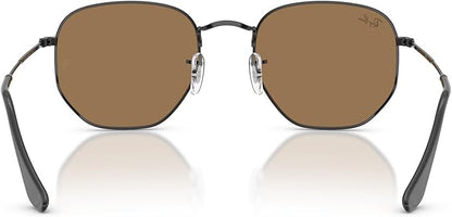Ray-Ban unisex-adult Rb3548n Hexagonal Flat Lens Hexagonal Sunglasses