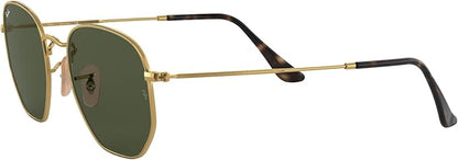 Ray-Ban unisex-adult Rb3548n Hexagonal Flat Lens Hexagonal Sunglasses