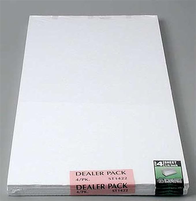 Woodland Scenics ST1422 Foam Sheet 1/4"x1'x2' (4), ST1422