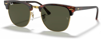 Ray-Ban RB3016 CLUBMASTER Sunglasses For Men For Women +BUNDLE with ACCESSORY EYEWEAR KIT