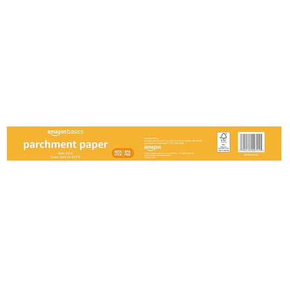 Amazon Basics Non-Stick Parchment Paper for Baking, Cooking, Oven Safe, 15 inches, 90 Sq Ft Roll, 1 Pack