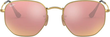 Ray-Ban unisex-adult Rb3548n Hexagonal Flat Lens Hexagonal Sunglasses