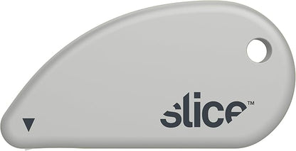 Slice Micro Safety Cutter | Safe Ceramic Box Cutter Lasting 11x Longer than Metal | Keychain Box Opener | Combo Pack | Earth White + Sage