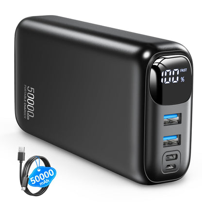 OHOVIV Portable Power Bank - 50000mAh, 22.5W