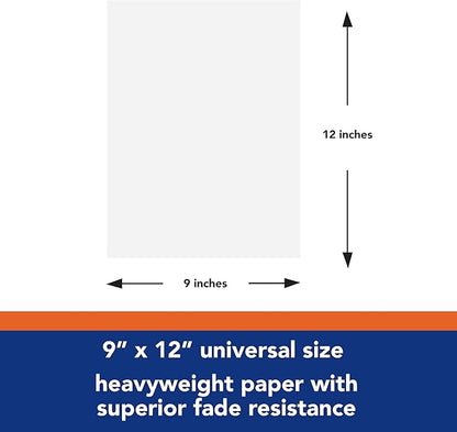 Tru-Ray® Construction Paper, 50% Recycled, 9" x 12", White, Pack Of 50