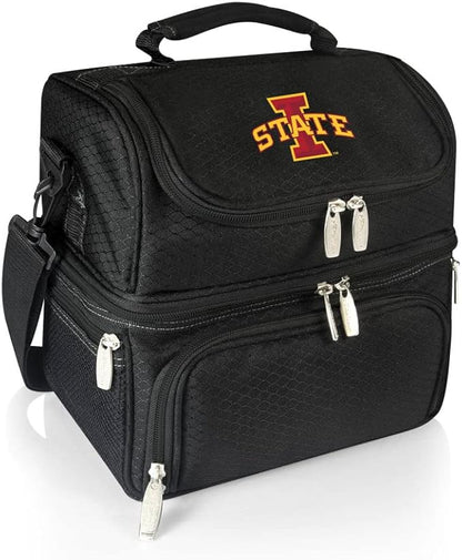 PICNIC TIME NCAA Nebraska Cornhuskers Pranzo Lunch Bag - Insulated Lunch Box with Picnic Set - Lunch Cooler Bag