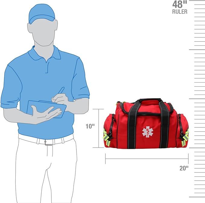First Aid Only 91484 Basic First Aid Kit First Responder Bag with Bleed Control, 335 Pieces