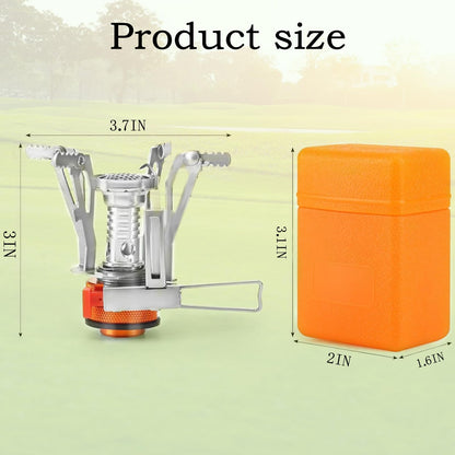 Portable Camping Stove Backpacking Stove, Specialized Hiking Stove Camping Stove with Piezo Ignition Stable Support Wind-Resistance, Camp Stove for Outdoor cooking Camping Hiking Adventure Cooking