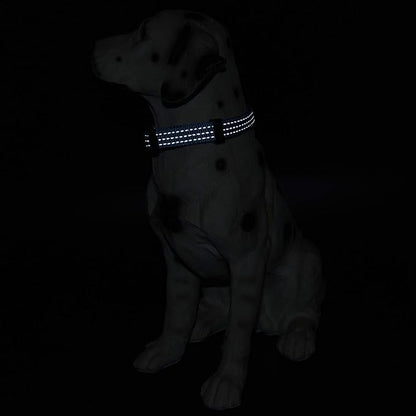 Mile High Life Dog Collar | Nylon Reflective Dog Collars | Light Weight Puppy Collars | Dark Blue Dog Collars for Small Dogs (Dark Blue, Small)