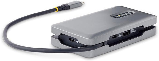 StarTech.com USB-C Docking Station for MacBook Pro M1 M2 M3 M4 and Windows, 4K 60Hz HDMI or DP Video, USB 10Gbps Hub, 100W Laptop Charging, GbE, 1ft/30cm Cable