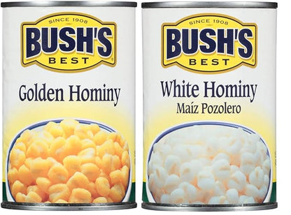 Bush's Best Baked Beans Variety Pack, 3 Golden Hominy Beans, 3 White Hominy Beans, 1 CT