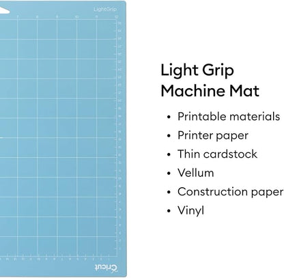Cricut LightGrip Cutting Mat Pack (6 count, 12in x 12in) - for Explore & Maker Machines - ideal for standard paper, light cardstock & more