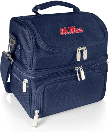 PICNIC TIME NCAA Nebraska Cornhuskers Pranzo Lunch Bag - Insulated Lunch Box with Picnic Set - Lunch Cooler Bag