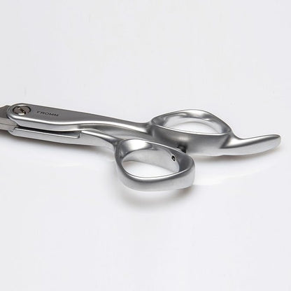 Fromm Professional Transform 5.75" 28-Tooth Extra Smooth Hair Thinning & Texturizing Shears on Wet & Dry Hair in Matte Silver Japanese Steel Scissors with Beveled Blade for Salon Stylists