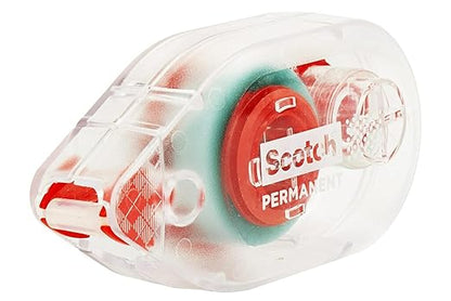 Scotch 6061 Scotch Double Sided Adhesive Roller Tape Runner, Permanent, Acid-Free, Photo-Safe Adhesive for Scrapbooking, Photo Mounting, and Crafts, 0.27 in x 26 ft per Roller, Pack of 3