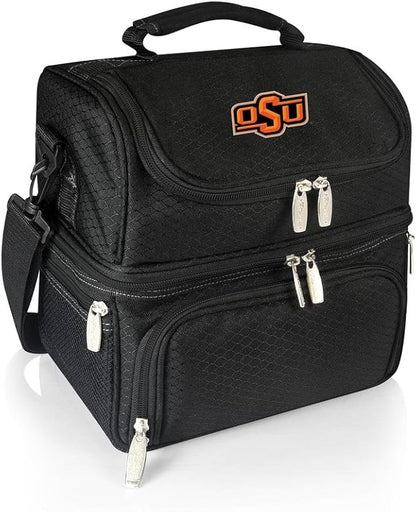 PICNIC TIME NCAA Nebraska Cornhuskers Pranzo Lunch Bag - Insulated Lunch Box with Picnic Set - Lunch Cooler Bag