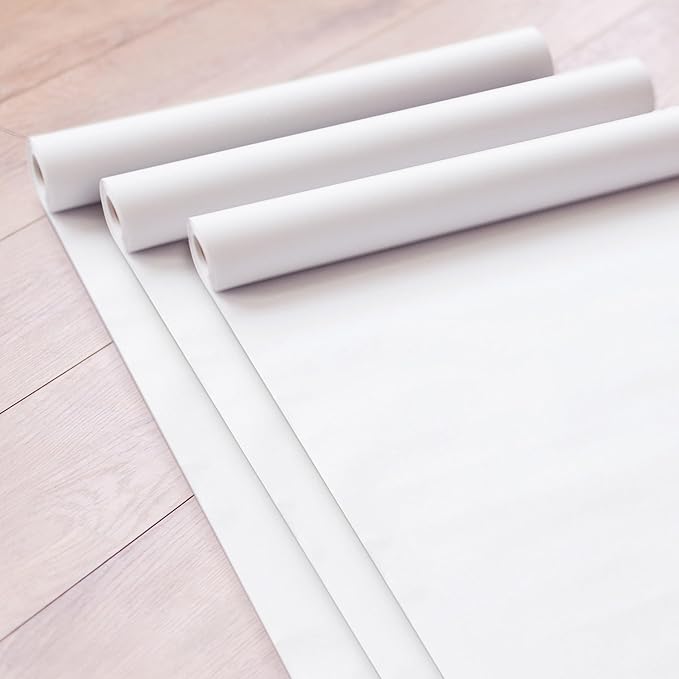 Melissa & Doug Deluxe Easel Paper Roll Replacement (17 inches x 75 feet) - 3-Pack - FSC Certified