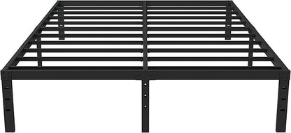 California King Metal Bed Frame, 14 Inch Heavy Duty Storage Platform Bed Frame with 2500lbs Steel Slats Support, Easy Assembly, Black