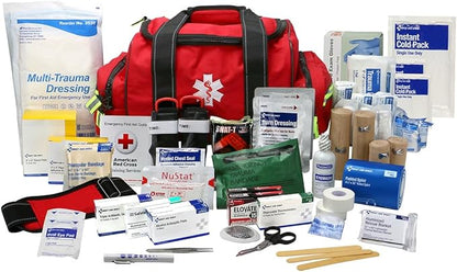 First Aid Only 91484 Basic First Aid Kit First Responder Bag with Bleed Control, 335 Pieces