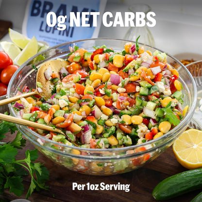 BRAMI Lupini Beans Snacks – Mediterranean Medley, Mediterranean Protein Snack, 0g Net Carbs, Vegan & Keto Friendly, High Fiber Italian Lupin Beans, Ready-to-Eat Healthy Snack, 5.3 oz (Pack of 8)