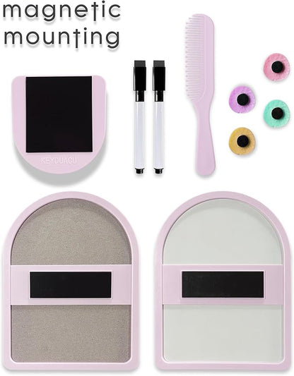 KEYDUACU 10 pcs - Locker Accessories, Locker Decorations including mirrors, whiteboards, magnets and organizing supplies. Ideal for back-to-school essentials and the office (11 Pcs - Purple)