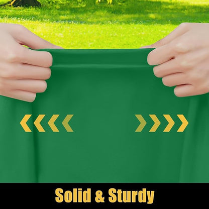 Smiry Rectangle Picnic Table Cloth, Waterproof Elastic Fitted Tablecloths for 5 Foot Tables, Washable Polyester Table Cover for Camping, Indoor and Outdoor (Hunter Green, 30"x60")