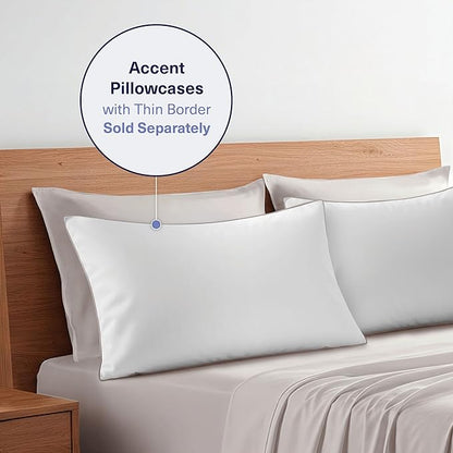 Kickoff Viscose Bamboo Sheets California King Size 4-pc 100% Organic Bamboo Viscose Bed Cooling Sheets Cal King Set Cool Bedding for hot Sleepers Sheet, Flat, Fitted, Pillowcases (Dove Grey, CK)